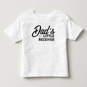 Vaters kleiner Empfänger American Football Niedlic Kleinkind T-shirt