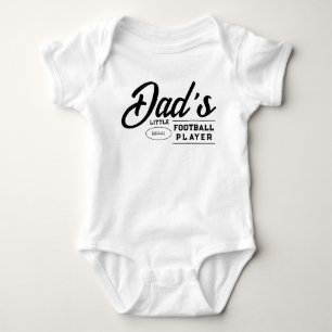 Vaters kleiner Fußballspieler American Football Bo Baby Strampler