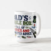 Vaters Köderbox Köder & Ratschläge Tasse (VorderseiteRechts)