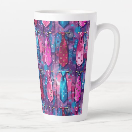 Vaters Krawattensammlung Große Keramik-Latte-Mug Milchtasse (Rechts)