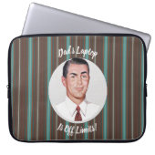Vaters Laptop ist aus den Limits! Laptopschutzhülle (Vorderseite)