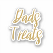 Vaters Leckereien-Speicheraufkleber Aufkleber (Vorderseite)