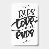 Vaters Liebe endet nie Ausweis (Rückseite)