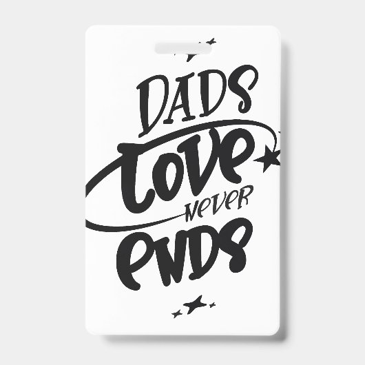 Vaters Liebe endet nie Ausweis (Vorderseite)