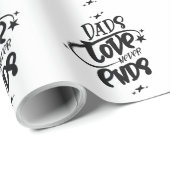 Vaters Liebe endet nie Geschenkpapier (Rolleneckpunkt)