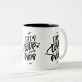 Vaters Liebe endet nie Zweifarbige Tasse (VorderseiteRechts)