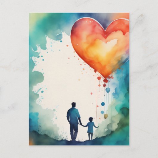 Vaters Liebe Postkarte (Vorderseite)