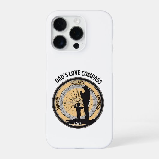 Vaters Liebeskompass iPhone Hülle (Rückseite)