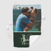 Vaters Lieblings-Caddie-Foto Golfhandtuch (Insitu)