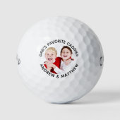 Vaters LIEBLINGSCADDIES Custom Cool Modern Foto Golfball (Vorderseite)
