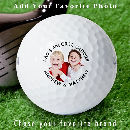 Vaters LIEBLINGSCADDIES Custom Cool Modern Foto Golfball