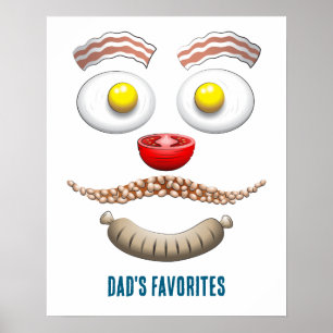 VATER'S LIEBLINGSFRÜHSTÜCK POSTER