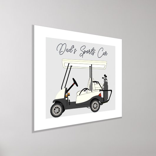 Vaters Mama Sportwagen Golf Cart Fox Plakat Foliendrucke (Ablage )