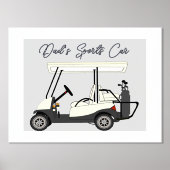 Vaters Mama Sportwagen Golf Cart Fox Plakat Foliendrucke (Vorderseite)