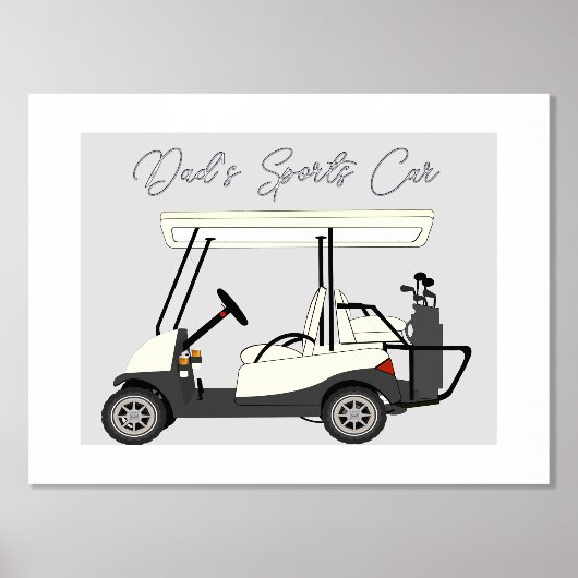 Vaters Mama Sportwagen Golf Cart Fox Plakat Foliendrucke (Vorderseite)