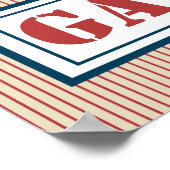 Vaters Männermechanik-Vatertagsgarage Poster (Ecke)