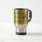 Vaters Mit Monogramm Reisecoffee-Mug-Geschenk Reisebecher (VorderseiteRechts)