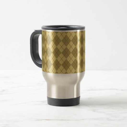 Vaters Mit Monogramm Reisecoffee-Mug-Geschenk Reisebecher (Vorderseite Links)