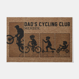 Vaters Mitglied im Radklub, Familienspende Fußmatte