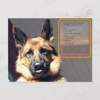 Vaters Oven Barbecue Spareribs Rezept Postkarte