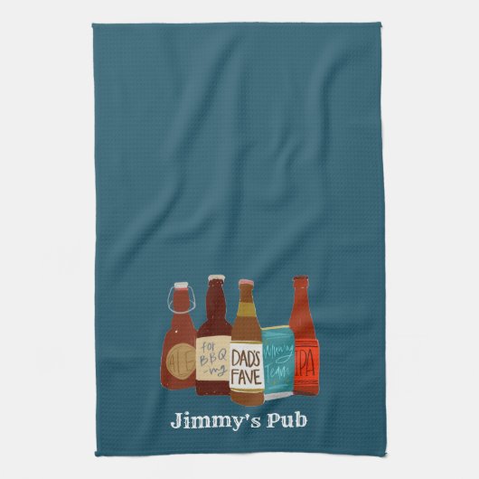 Vaters Pub Personalisiert Kitetücher Geschirrtuch (Vertikal)