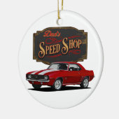 Vaters Red Speed Shop Keramik Ornament (Links)
