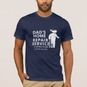 Vaters Reparaturservice Funny Graphic T - Shirt De (Vorderseite)