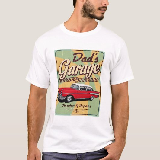 Vaters Retro Bel Air Garage T-Shirt (Vorderseite)