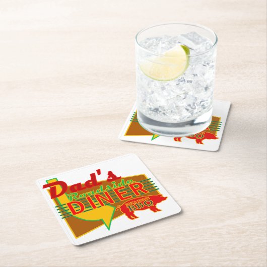 Vaters Roadside Diner Untersetzer (Vor Ort)