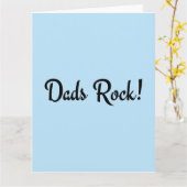 Vaters Rock! Karte (Gelbe Blume)