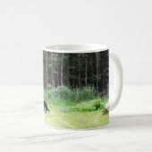 Vaters schwarzer Bär Kaffeetasse (VorderseiteRechts)
