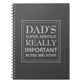 Vaters sehr ernste Sache Notizblock (Vorderseite)