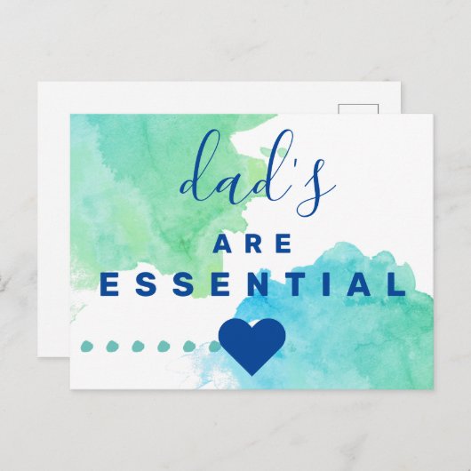 Vaters sind unverzichtbar postkarte (Vorne/Hinten)