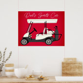 Vaters Sportwagen Golf Cart Print Poster (Küche)