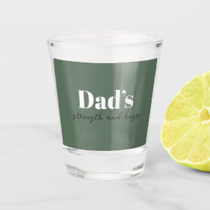 Vaters Stärke und Schläge - Vatertagsgeschenk Schnapsglas