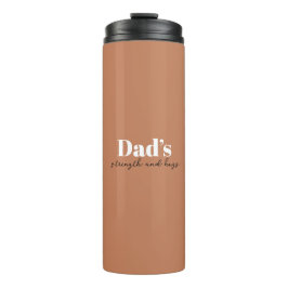 Vaters Stärke und Schläge - Vatertagsgeschenk | Thermosbecher