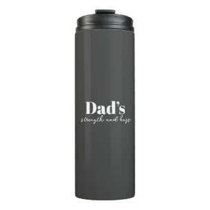 Vaters Stärke und Schläge - Vatertagsgeschenk Thermosbecher