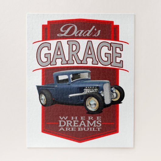 Vaters Street Rod Garage Puzzle (Vertikal)