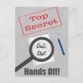 Vaters Stuff Top Secret Postkarte (Vorderseite)