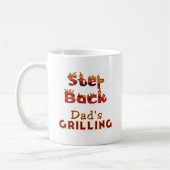 Vaters T - Shirt und Geschenke zum Grillen zurückt Kaffeetasse (Links)