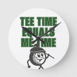 Vaters Tag Büro Golf Papa Tee Zeit Gleich Mich Runde Wanduhr