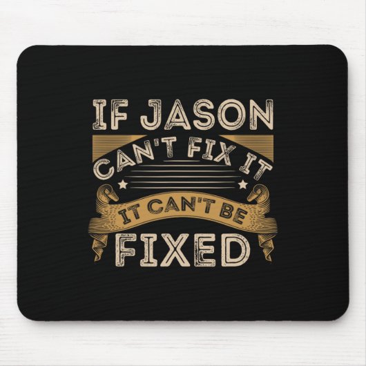 Vaters Tag Jason Zitat Mousepad (Vorne)