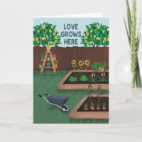 Vaters Tag Liebe wächst hier Garten