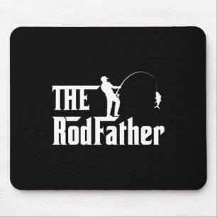Vaters Tag Rod Vater Angeln Lustig Vater für Männe Mousepad