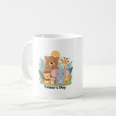Vaters Tag Safari Cartoon-Design Kaffeetasse (Vorderseite Links)
