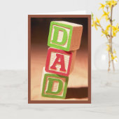 Vaters Tagesblöcke Karte (Gelbe Blume)