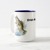 Vaters Tasse mit Bass 15oz Tasse (Vorderseite Links)