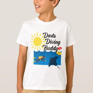 Vaters tauchen Buddy Design - Kids' Basic T - Shir T-Shirt