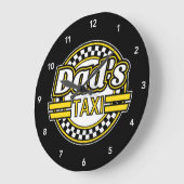 Vaters Taxi Große Wanduhr (Winkel)