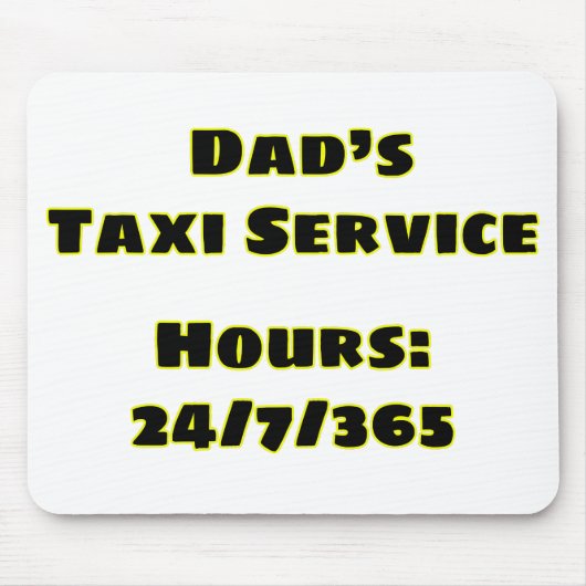 Vaters Taxi Mousepad (Vorne)